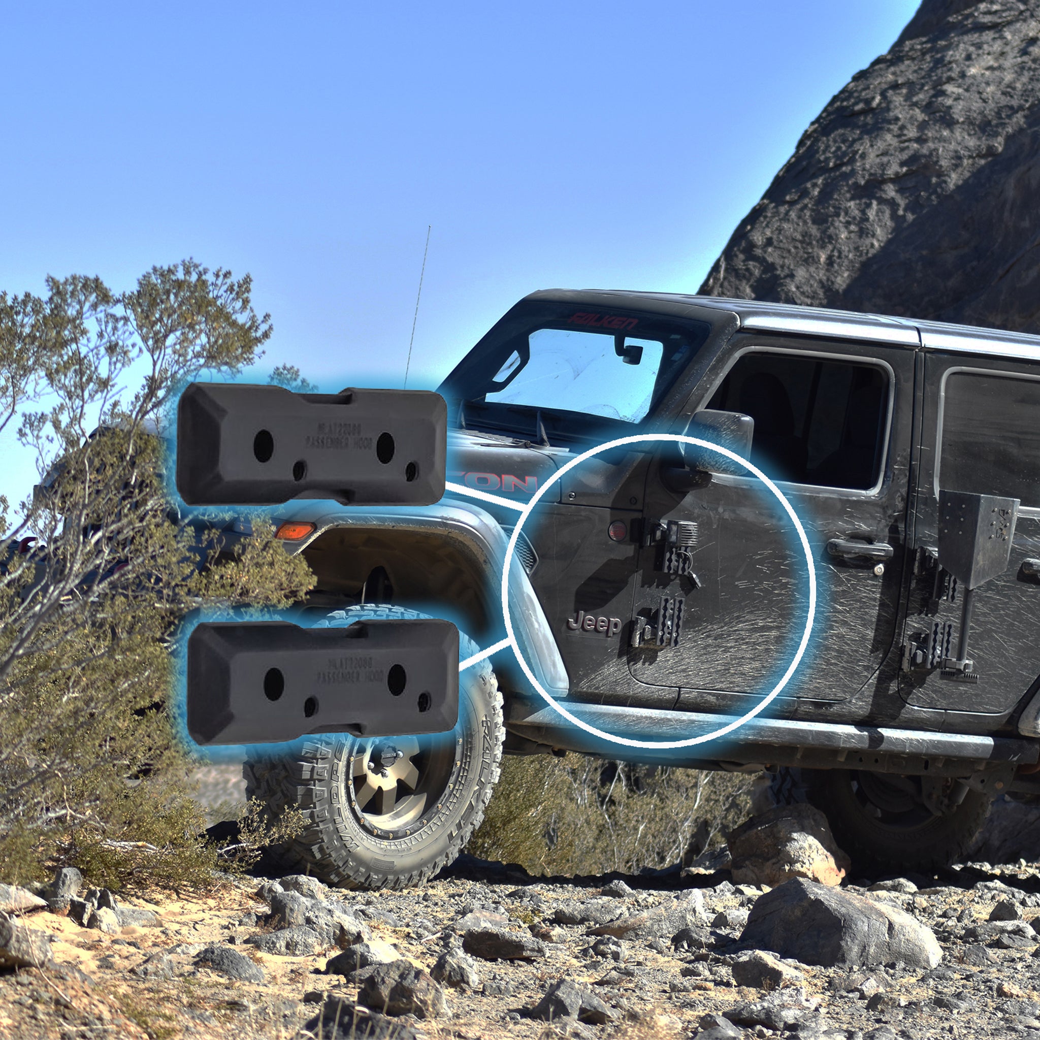 JL Door Hinge Mount (Pair)